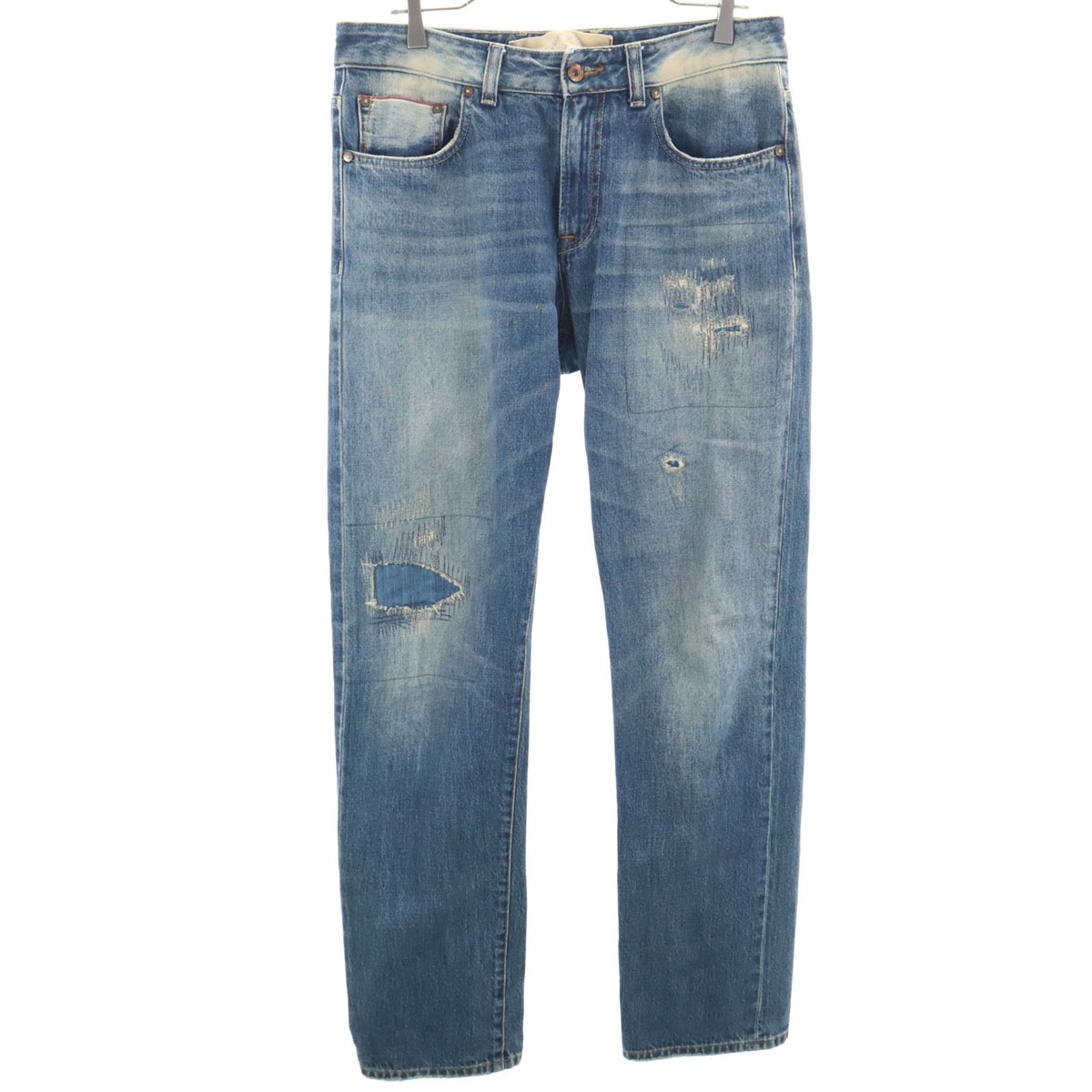 PT05 RURAL TAYLOR ピーティ ゼロ チンクエ ルーラルテイラー ステッチ ストレートデニムパンツ w32 ジーンズ メンズ 古着