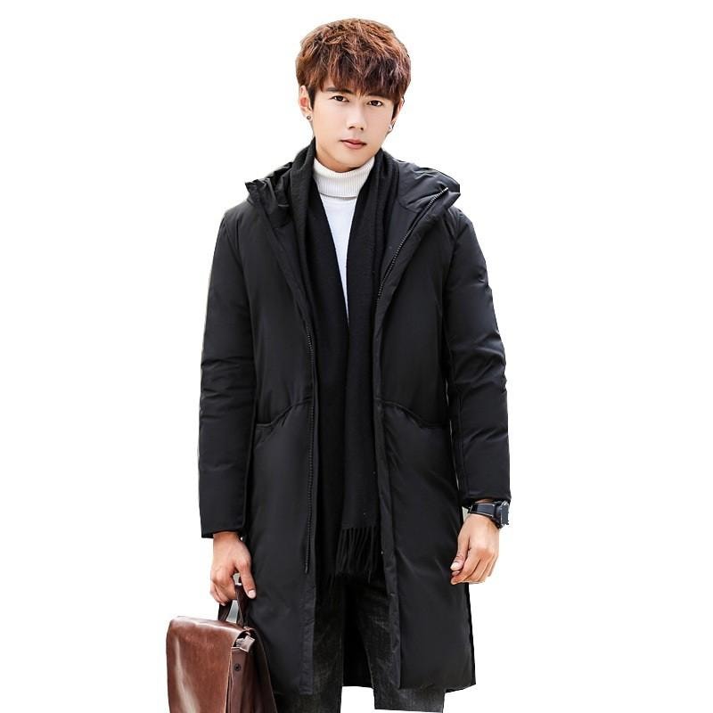 メンズ 秋冬 ダウンジャケット 軽量 新作 カッコイイ ロング丈 令和 2カラー 中綿コート 防寒 厚手 お洒落 フード付き 中綿ジャケット スリム 冬服 コート