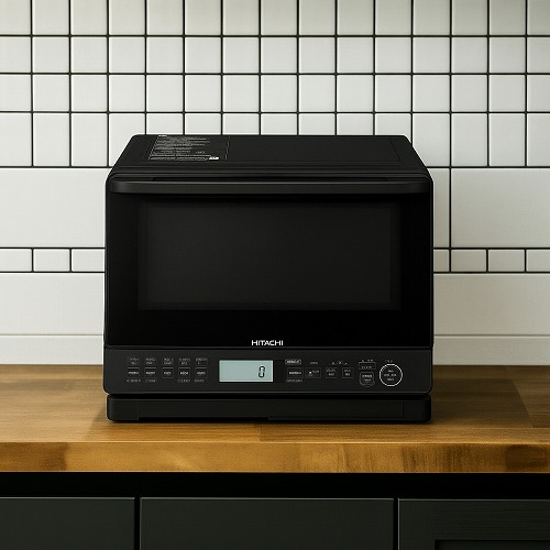 ヘルシーシェフ 過熱水蒸気オーブンレンジ ブラック 31L フラット庫内 2品同時あたため MRO-S8B-K