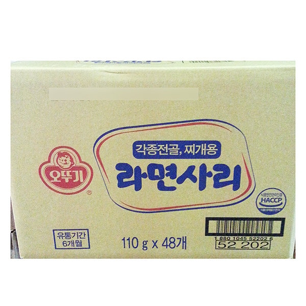 国内最安値！ ラーメン(舎利個別包装オットゥギ110gX48) 部隊チゲチゲ 韓国麺類