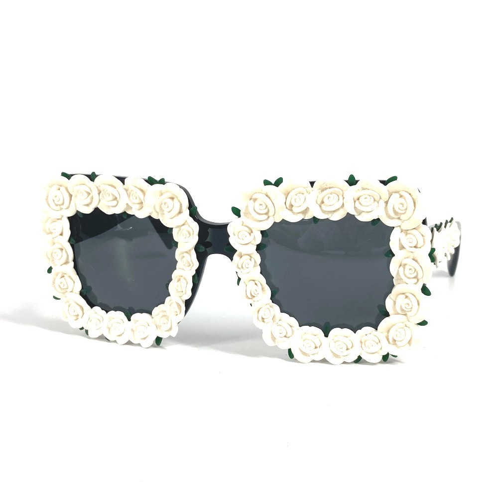 DOLCE&GABBANA ドルガバ サングラス DG4253 フラワー 花柄 めがね メガネ アイウェア 眼鏡 バイカラー プラスチック ブラック
