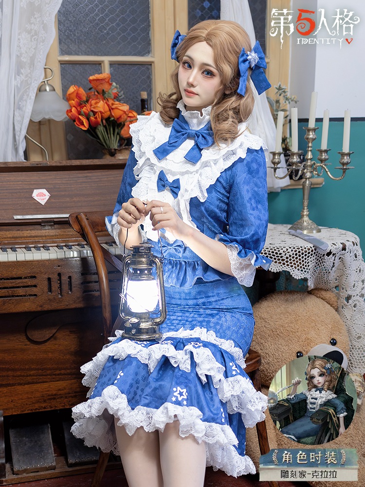 Identity Vアイデンティティ VXiao Hi彫刻家クララ完全衣装セット無料のヘッドギア付き