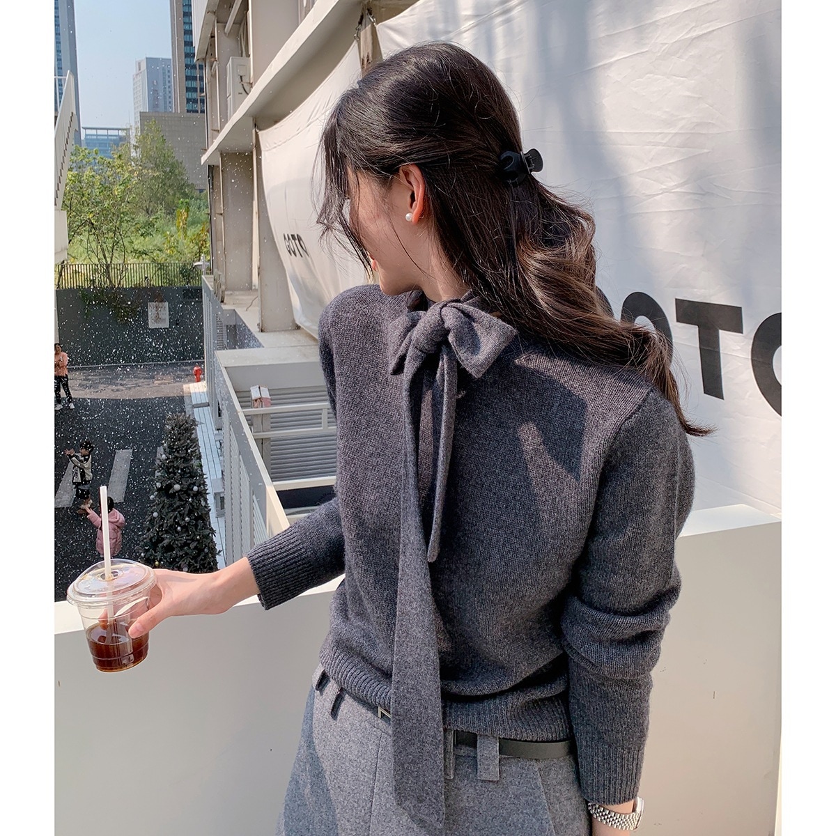 蝶ネクタイ ひらひら襟 ニット レディース 春 上質 ウールニット ボトムシャツ 秋冬 アンダーウェア トップス 5,311円