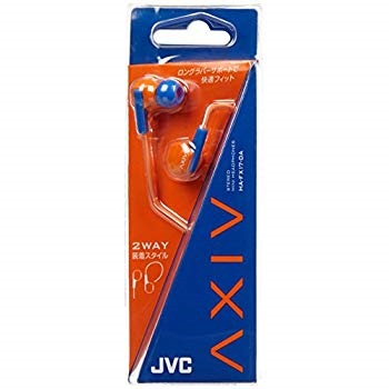 【レビューで送料無料】 JVC [オレンジ&ブルー] HA-FX17-DA AXIV イヤホン