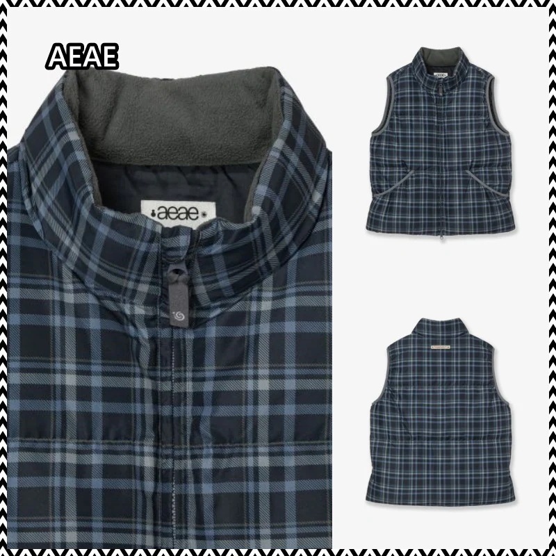 AEAE CHECK PADDED VEST
