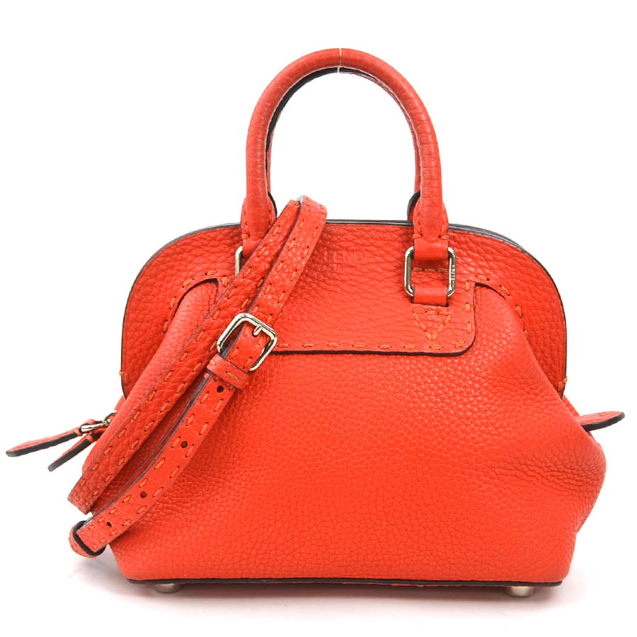 フェンディ FENDI ハンドバッグ ショルダーバッグ ミニ アデーレ レザー レッド レディース 8BN258-NDU 56100a