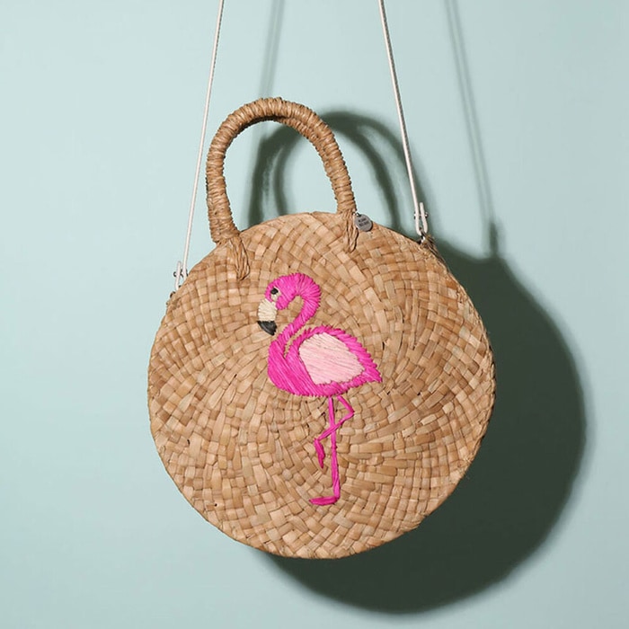【PLUMP DELIGHT】 CIRCLE BAG : FLAMINGO