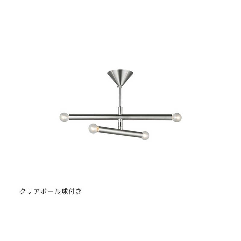 インターフォルム　シーリングライト Fonction(フォンクシオン) 白熱クリアボール電球付属 ［4.5畳 / 電球色 / E17］　LT-4539