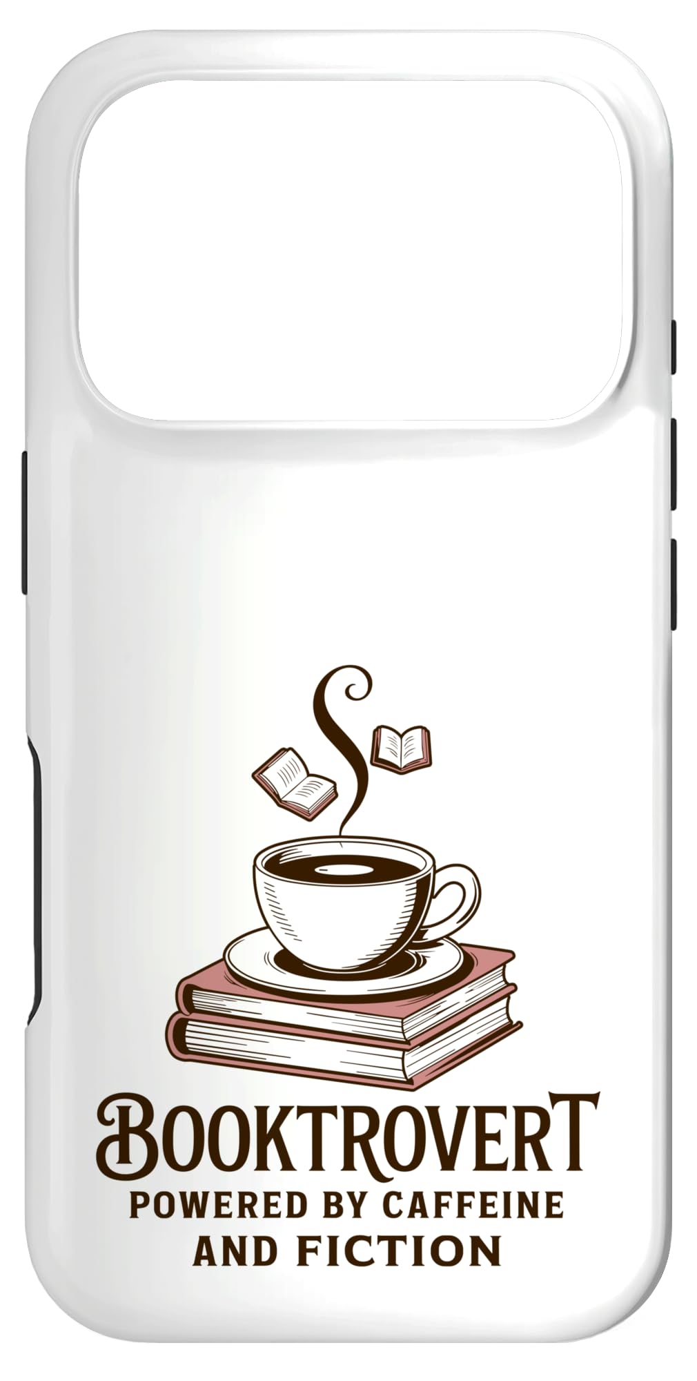 Booktrovert カフェインデザイン 内向的な読者 コーヒー スマホケース iPhone 17 Pro 用
