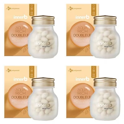 【 56粒ｘ4個 】イナビー アクアリッチダブルアップ インナービューティー　ヒアルロン酸　innerb