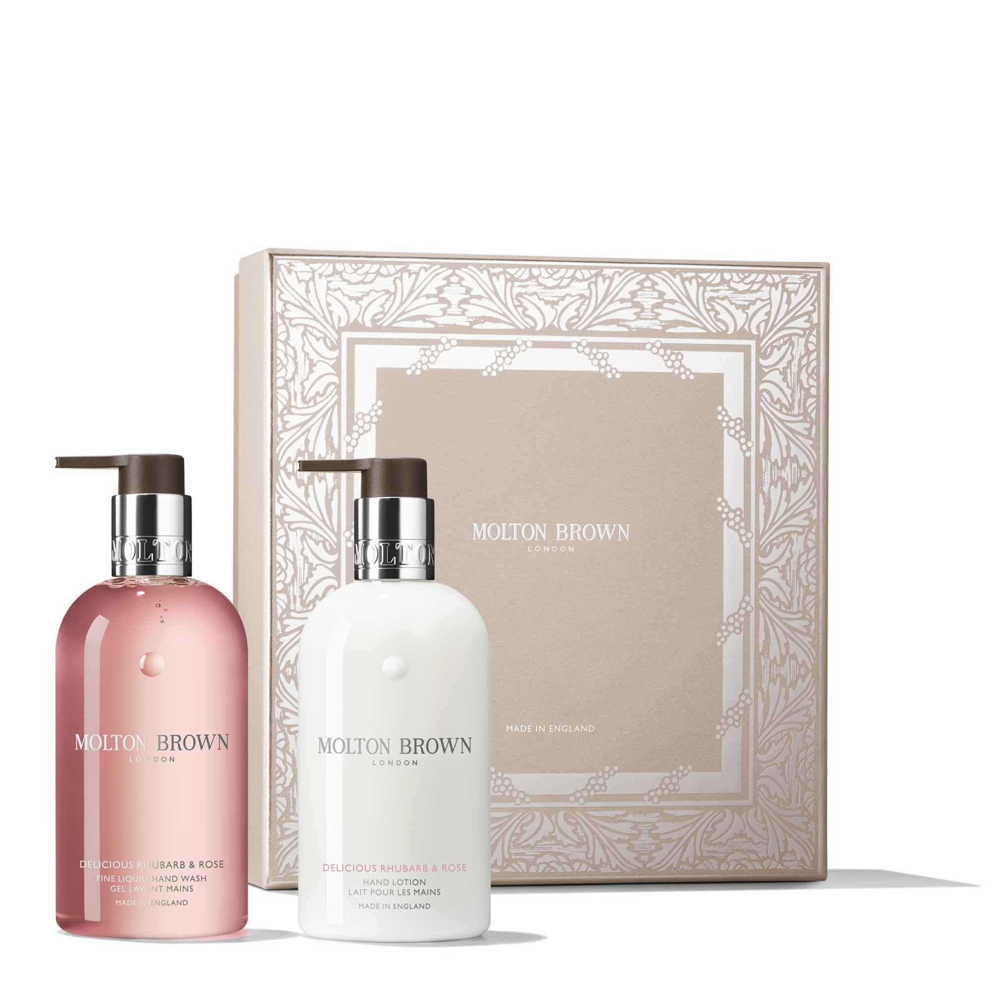【公式】デリシャス ルバーブ＆ローズ ハンドケア コレクション 300ml×2モルトンブラウン