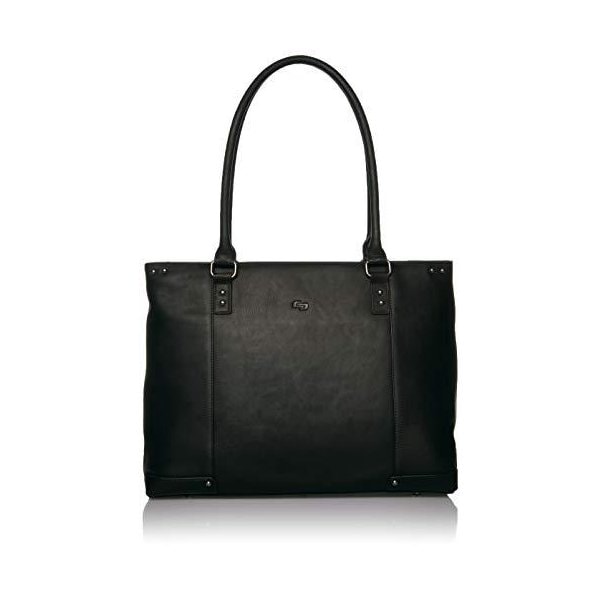 Solo New York Jay Leather Laptop Tote， Black 並行輸入品