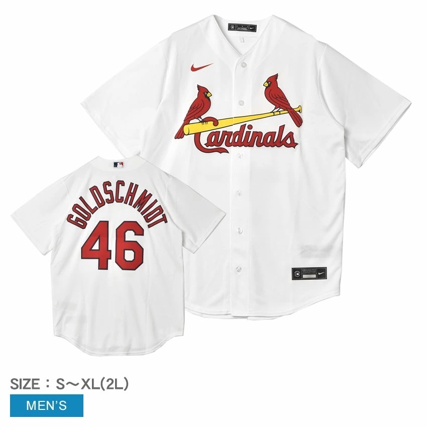 OFFICIAL REPLICA JERSEY T770-SCW1 メンズ ポールゴールドシュミット セントルイスカージナルス MLB メジャーリーグ トップス ベースボールシャツ