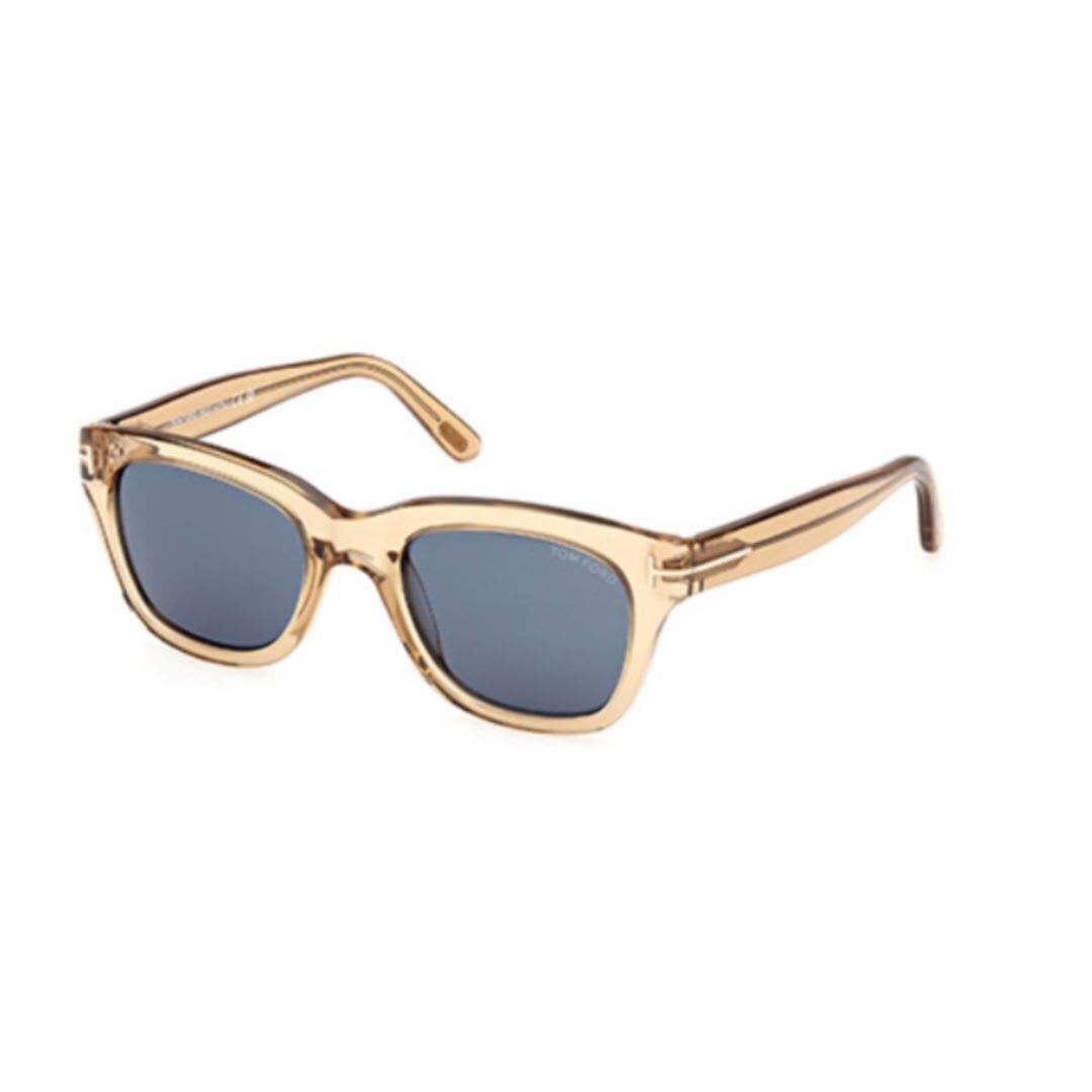 FT02375045V - marrone chiaro luc / blu 秋冬2024 サングラス・メガネ メンズ ia