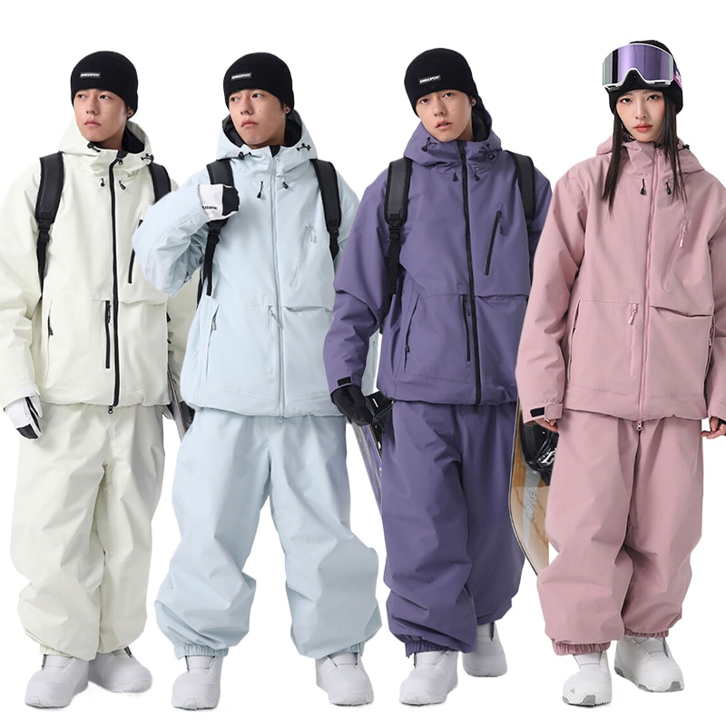 2025-2026NEW スノーボードウェア 4COLOR スノーボードパンツ メンズ レディース ジャケット スキーウェア スノーボードウェア
