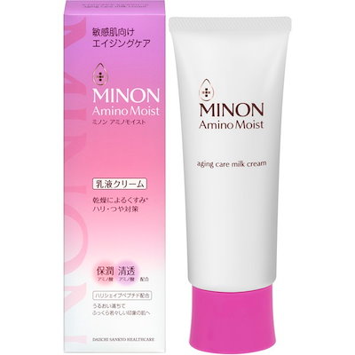 他サイト： 外箱畳んでネコポスにて発送　第一三共ヘルスケア　ミノン　アミノモイスト　エイジングケア　ミルククリーム　100gの商品画像