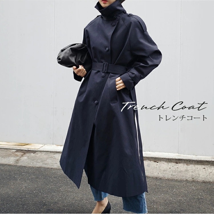 【全店任意2枚購入で100円OFF】トレンチコート レディース 春 ロングコート 羽織り トレンチ アウター コート 秋 冬 スプリングコート ロング きれいめ おしゃれ オリジナル カジュアル 通勤 9,601円