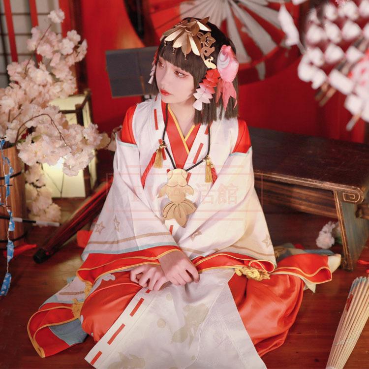 陰陽師 神楽 コスプレ衣装 ウィッグ セット アニメ コスチューム イベント 変装 仮装