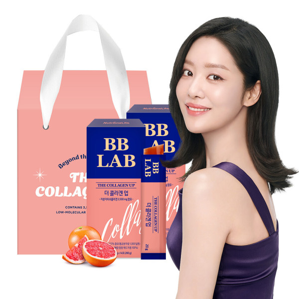 ビビラップ ザ コラーゲン アップゼリー 2個入 ギフトセット(28包)_低分子フィッシュコラーゲン 3500mg グレープフルーツ味のチャ·ジュヨンゼリースティック