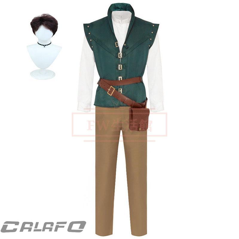 2026新品推奨 塔の上のラプンツェル Tangled Flynn Rider フリン ライダー コスプレ 衣装 コスチューム 演出服 アニメ ゲーム ハロウィン cosplay 変装