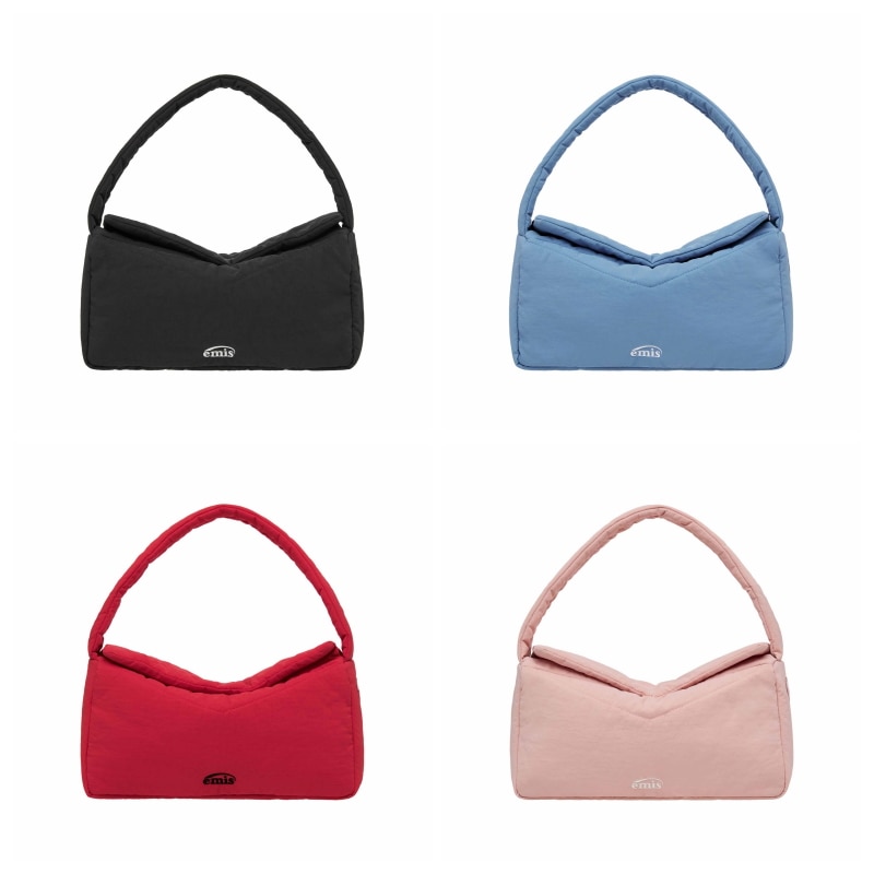 【EMIS】 NYLON PADDED SHOULDER BAG : 4COLORS