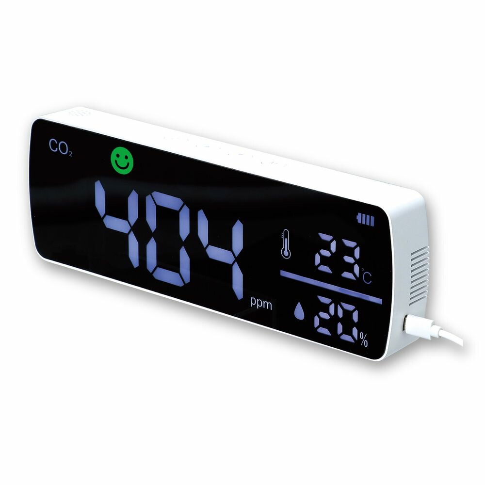 （まとめ買い）大型CO2モニター（NDIR方式） 52351 [x3セット]