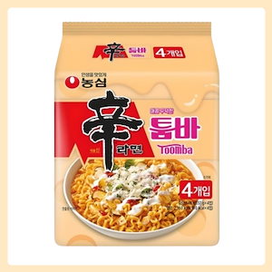 [SNS大人気] 辛ラーメン トゥンバ 137g X 4個