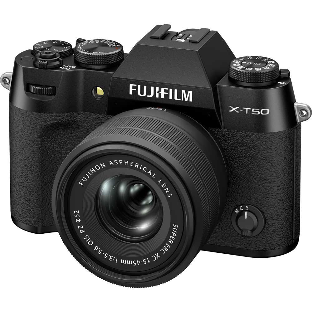 富士フイルム FX-T50LK-1545-B ミラーレス一眼カメラ「FUJIFILM X-T50」XC15-45mmレンズキット（ブラック） FXT50LK1545B 121,000円