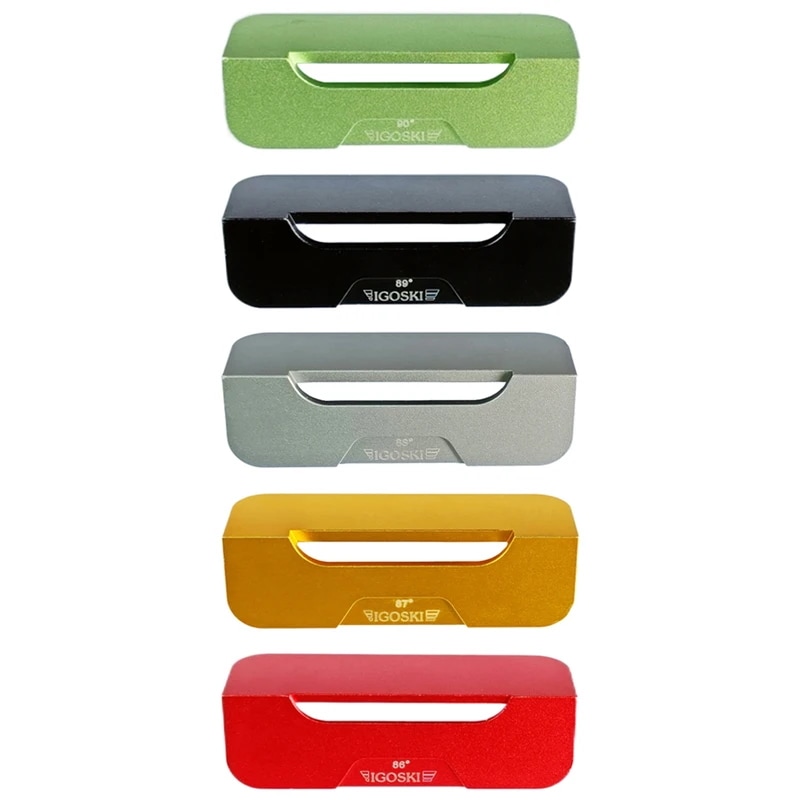 スキースノーボードサイドエッジチューニングツール 90 89 88 87 86 度の角度ファイルガイド