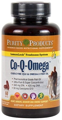その他 Lipusa_QCo-Q-Omega: CoQ10 and Omega-3 Fish Oil Formula 60 Soft Gels from Purity Products