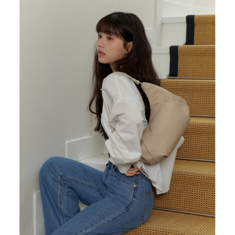 OVHEE ローブナイロンホーボーバッグローブナイロンホーボーバッグ-ベージュ 16,031円