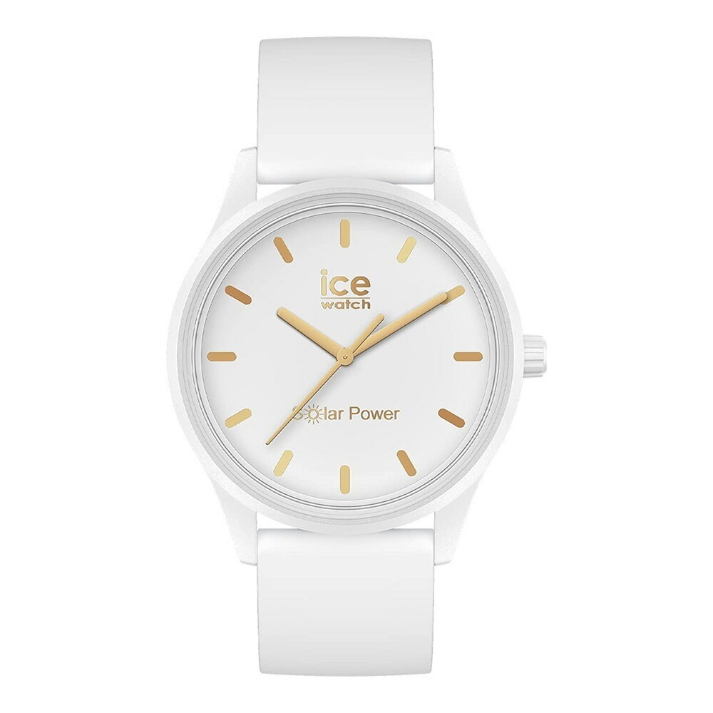 [ICE-WATCH] 腕時計 ICE solar power アイスソーラーパワー ホワイトゴールド ミディアム 020301 レディース メンズ 男女兼用 ユニセックス 太陽電