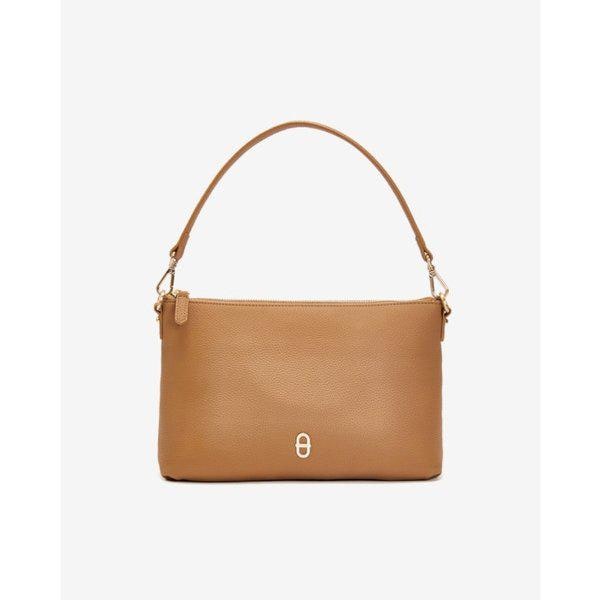 女性レザーショルダークロスバッグ_GN