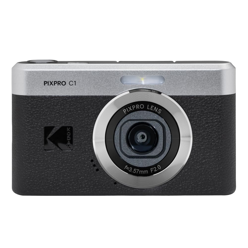 KODAK Pixpro C1 超コンパクトデジタルカメラ 13MP BSI CMOS4倍ズーム2.8インチLCDスクリーンLEDフラッシュ内蔵バッテリー ブラック