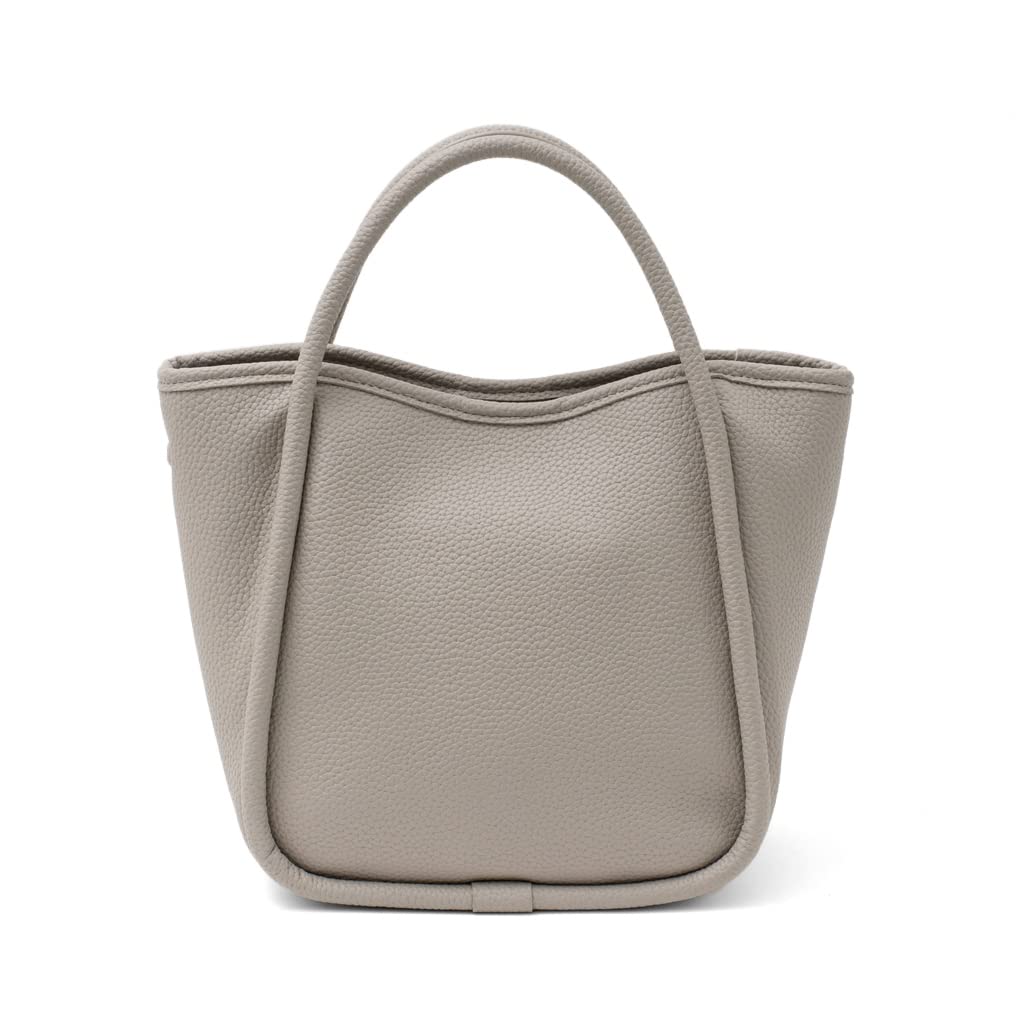 [VITAFELICE] ヴィータフェリーチェ パイピング 2way ミニトート バッグ レディース inb-10044p (ライトグレー)