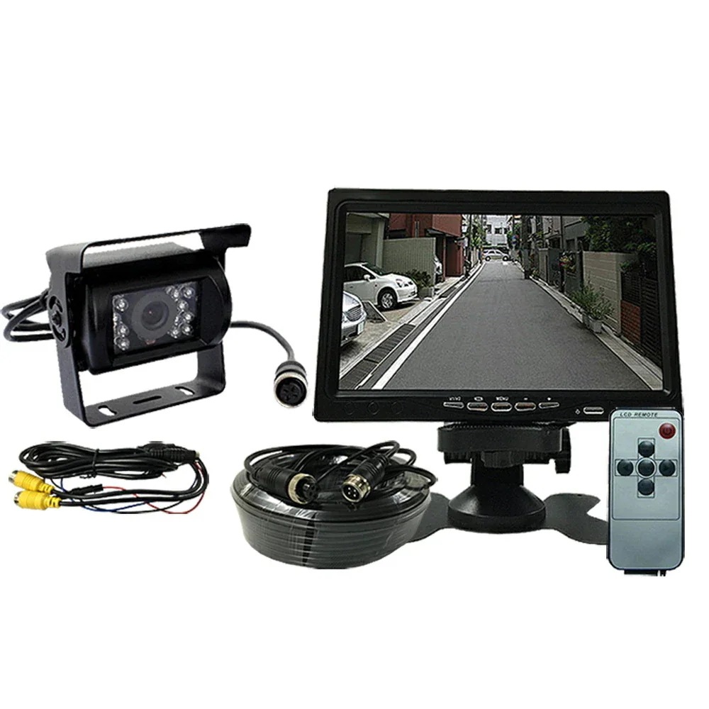 即納あり7インチモニター＋LEDバックカメラセットPRO 12V24V兼用 LEDバックカメラセット＋一体型 20MケーブルNB-OMT70SETPRO