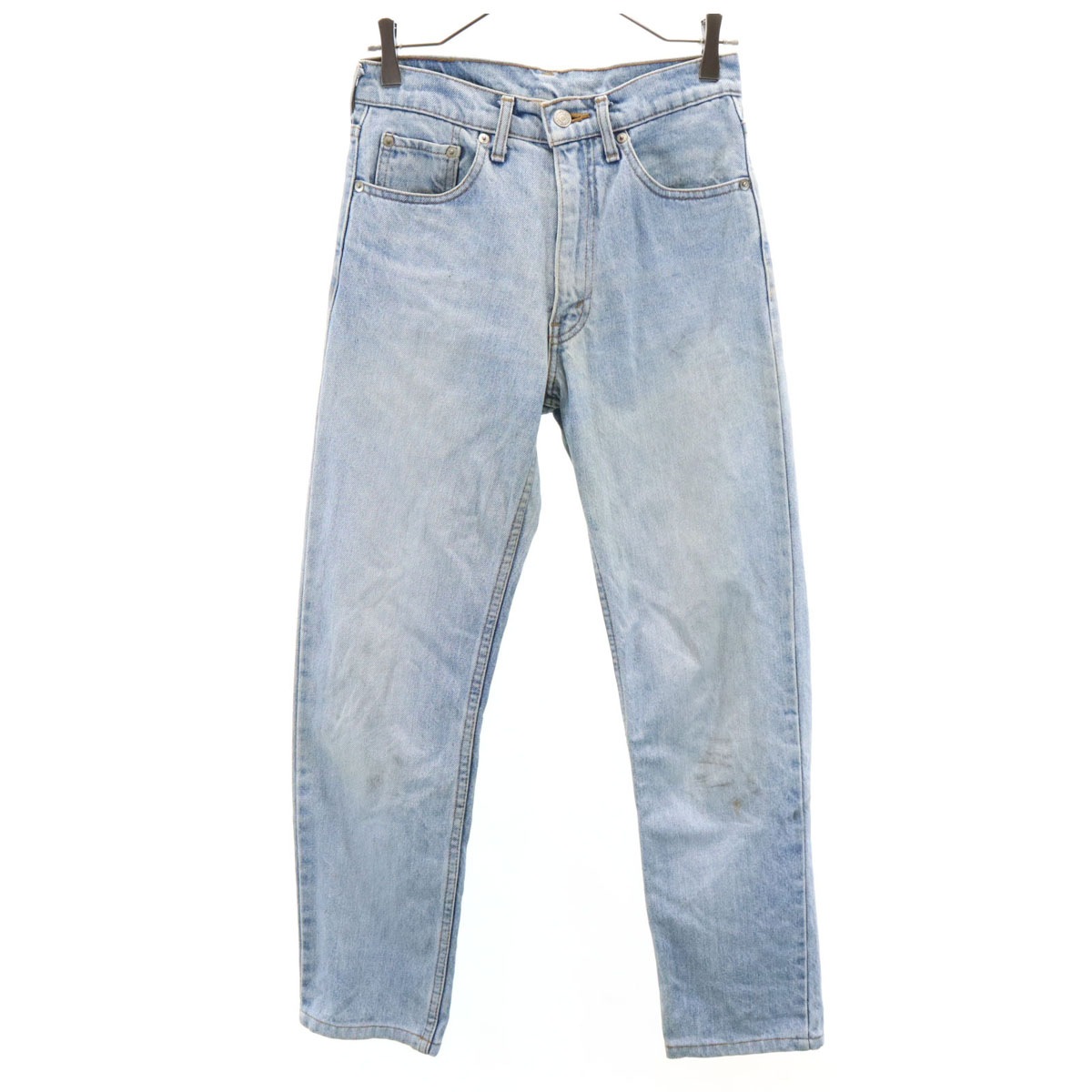 90s 日本製 オールド シルバータブ ストレートデニムパンツ ｗ28 ジーンズ メンズ 古着