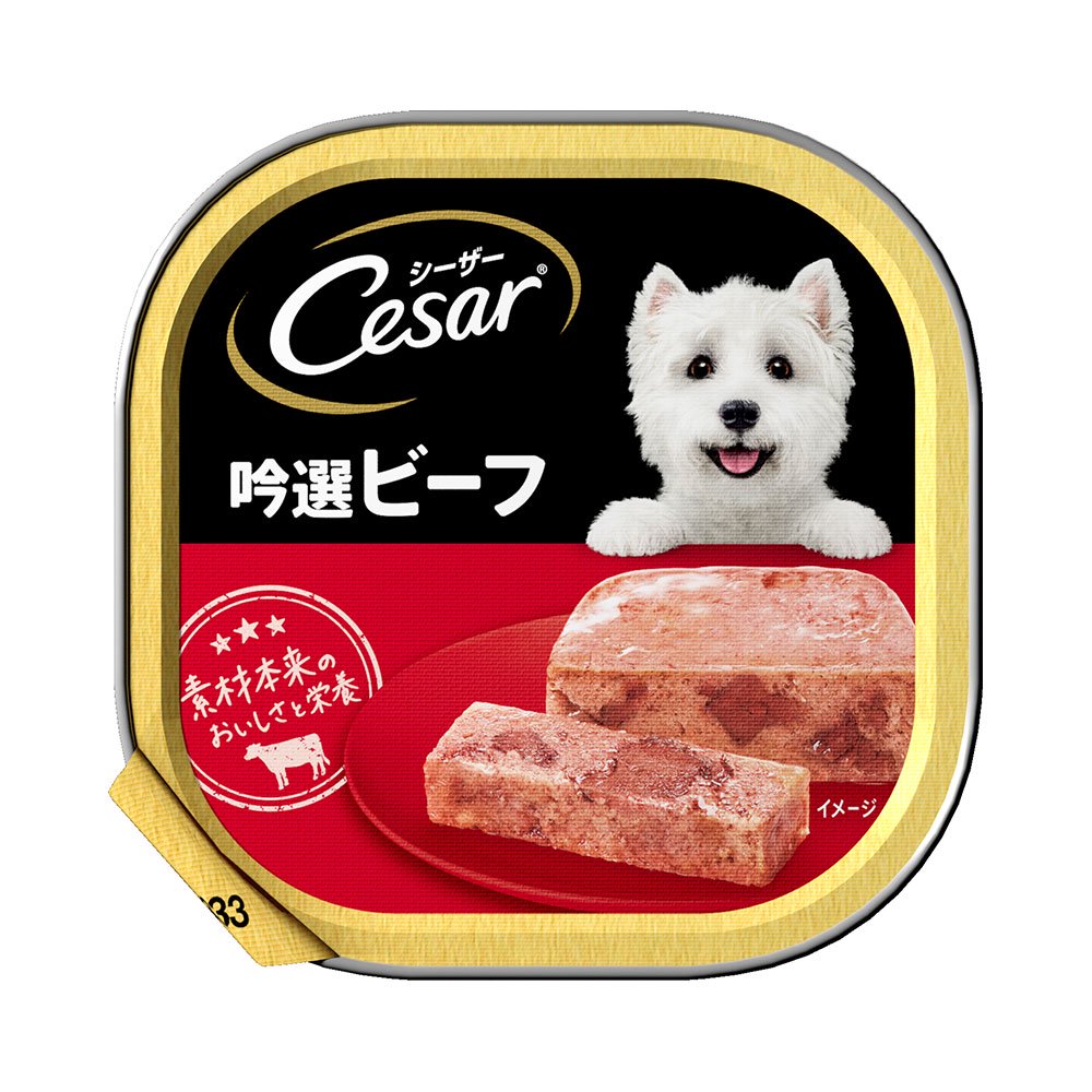 シーザー　吟撰ビーフ　ビーフ　１００ｇ　２４個　ドッグフード　シーザー　ＣＲＣ45―08―45―20―00
