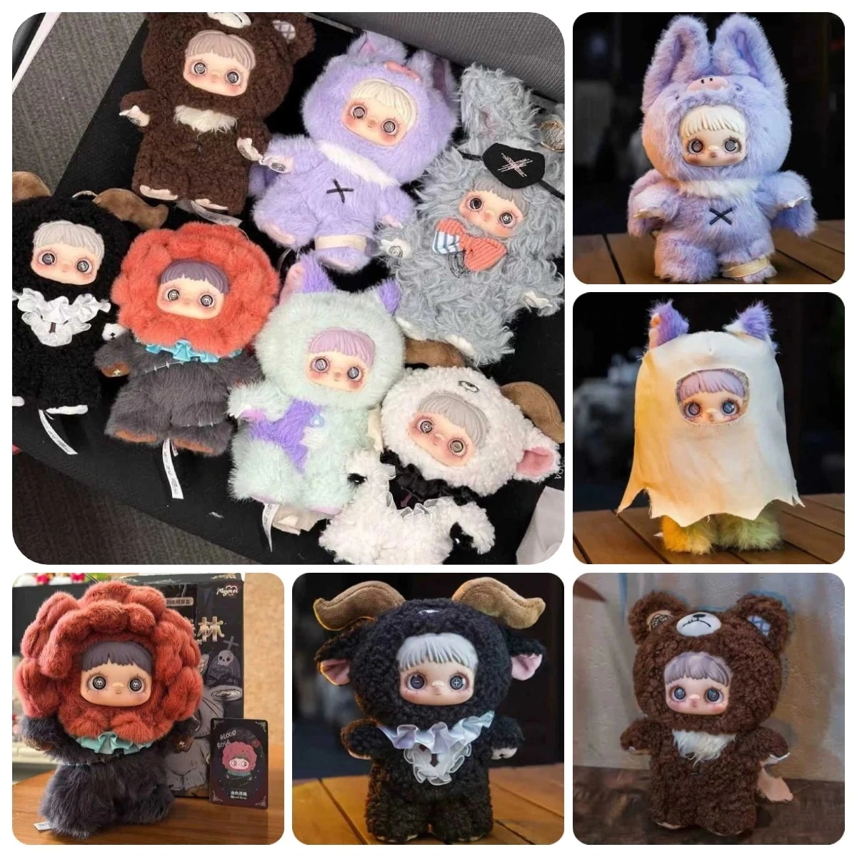 【公式正規品】MayMei 黒い森シリーズ ぬいぐるみブラインドボックス 可愛いダークファンタジー手のひらマスコット トレンドフィギュア おしゃれギフト