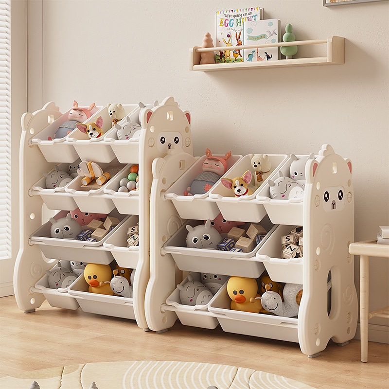 子供のおもちゃ収納ラックベビー収納ラック本棚おもちゃラック多層収納ボックス収納キャビネット家庭用おもちゃ