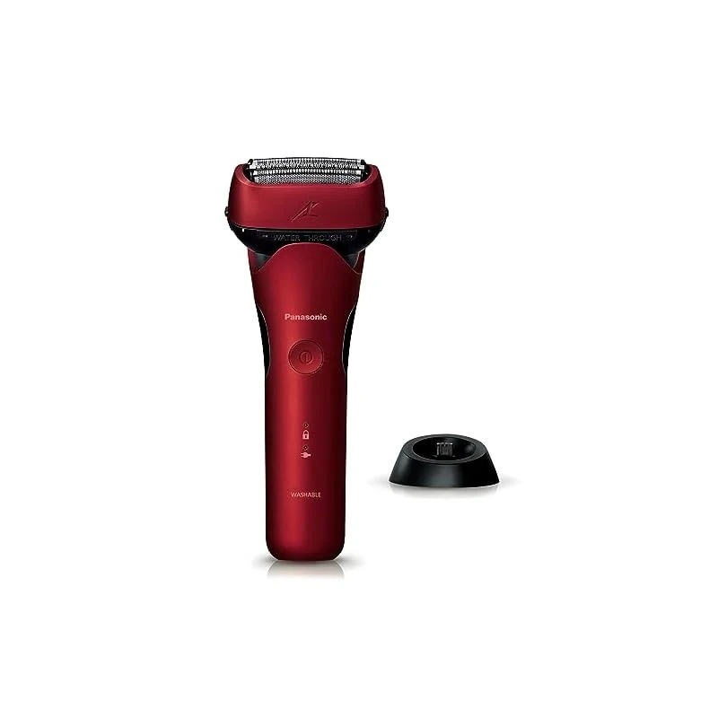 【即納】パナソニック メンズシェーバー ラムダッシュ 3枚刃 黒 充電中でも剃れる 充電スタンド付 ES-LT4Q-R