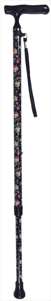 島製作所 オールカーボン伸縮ステッキSP 花柄NB