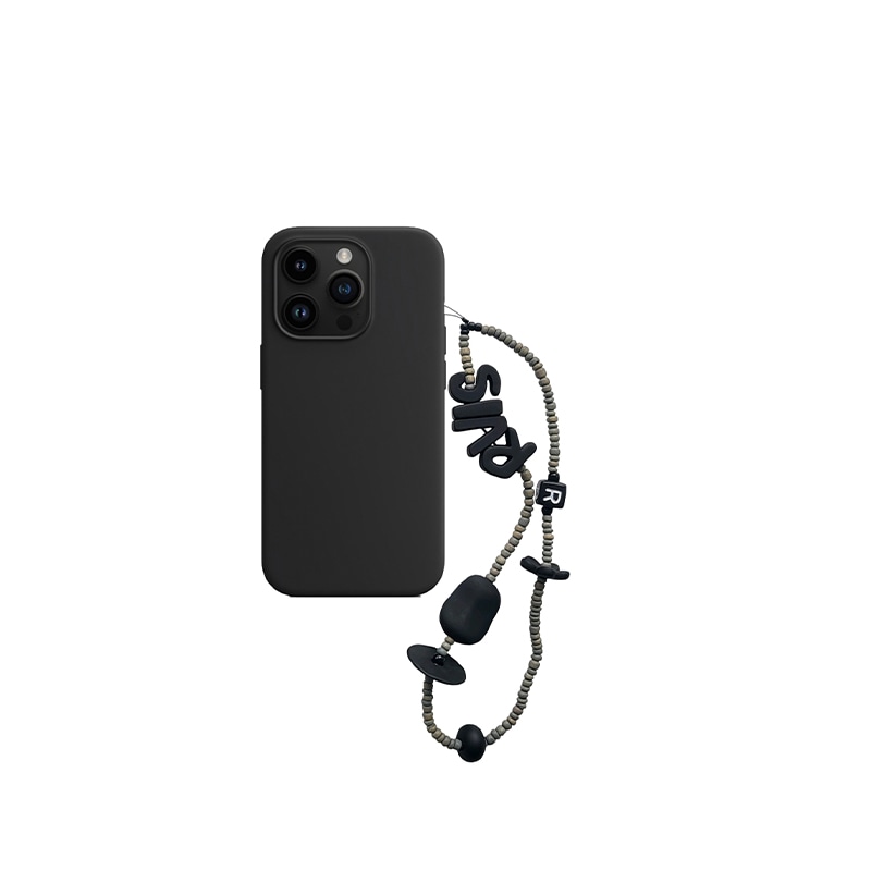 thin beads phone strap wood grey 8,578円