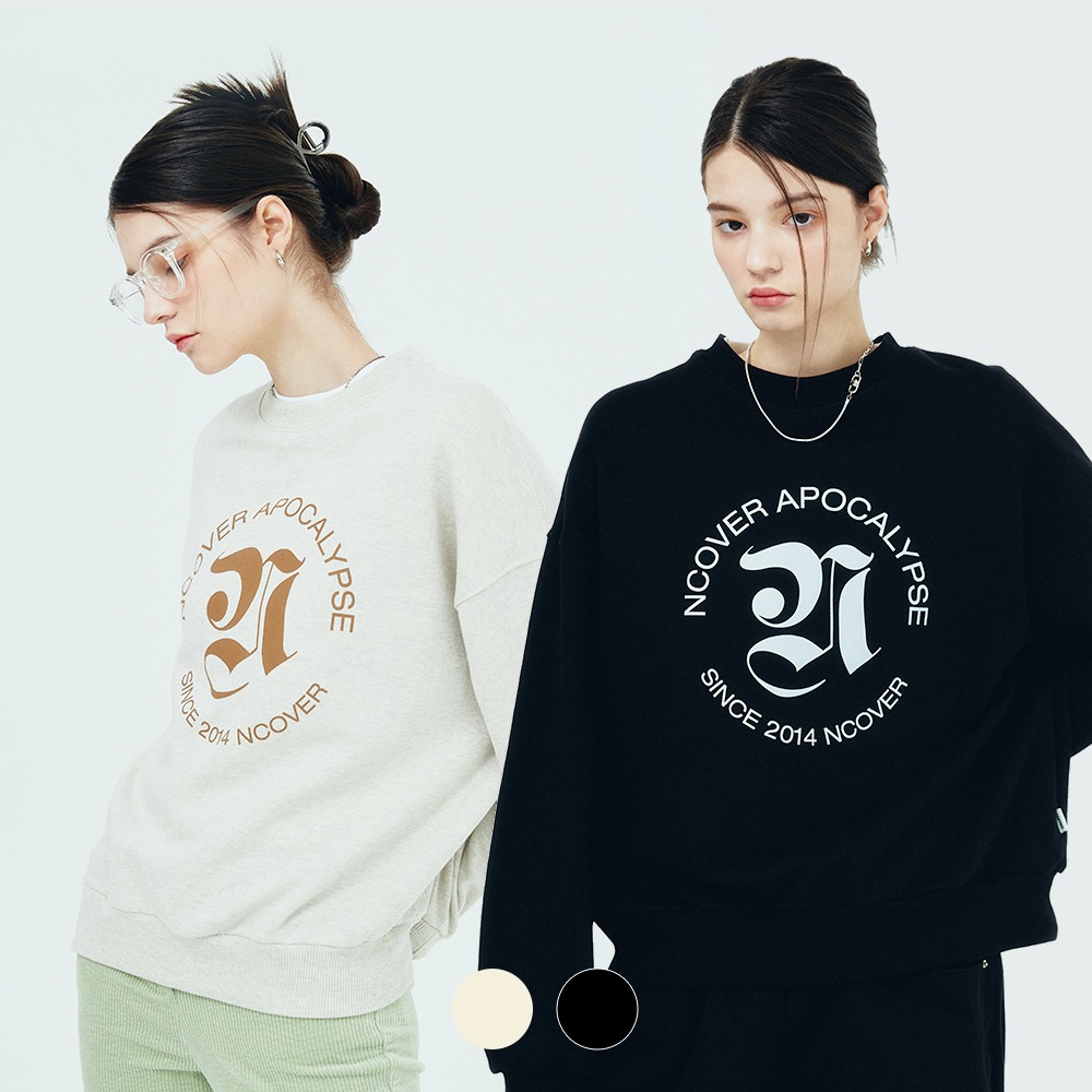ROMAN TYPO LOGO SWEATSHIRT-2COLOR