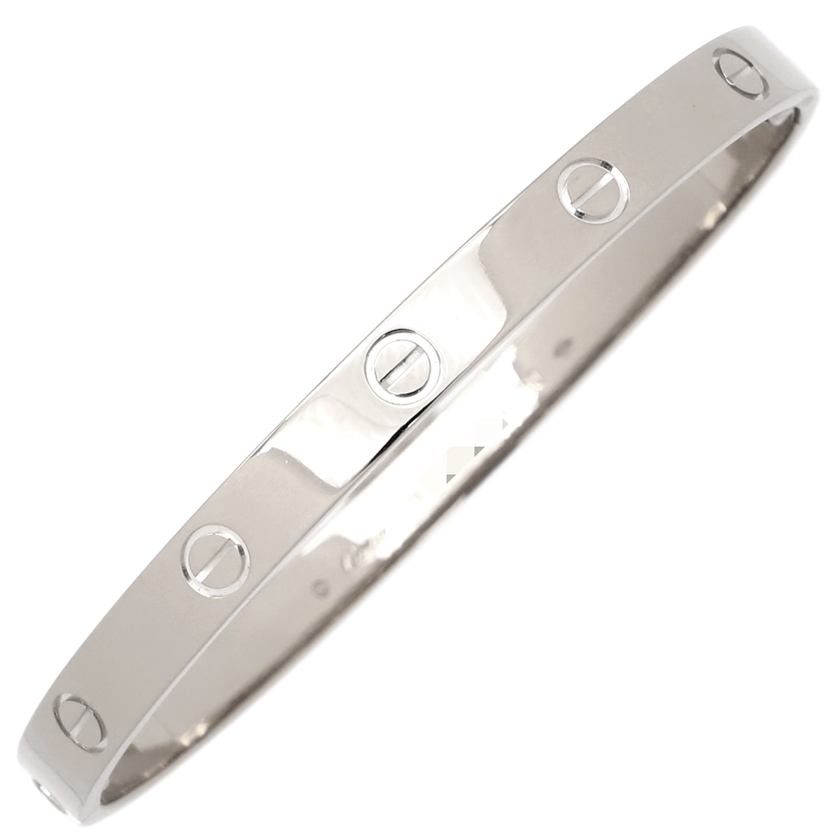 カルティエ Cartier ブレスレット LOVE ラブブレス K18WG ホワイトゴールド #19 750WG 18K 18金 バングル B6067619【中古】