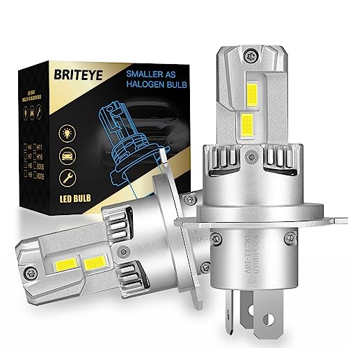 【2023年爆光 新規モデル】Briteye 車/バイク用 LED ヘッドライト H4 Hi/Lo 車検対応 爆光 ホワイト H4 LEDバルブ 32颗高光効LEDチップ搭載 車用 LEDライト 一体