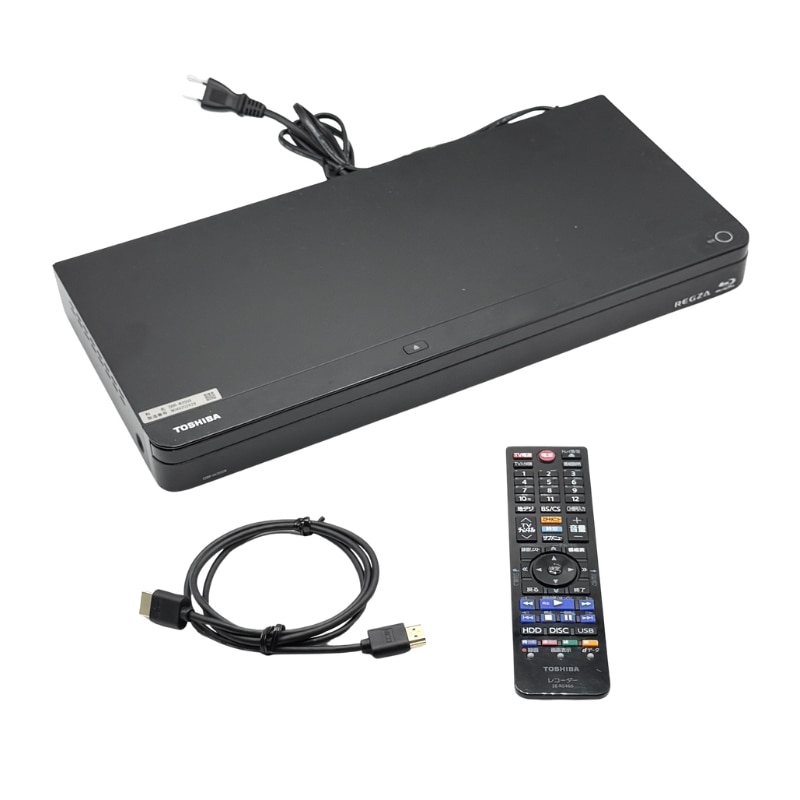 【中古 動作確認済】 東芝 2TB HDD/2チューナー搭載3D対応ブルーレイレコーダー REGZA DBR-W2008