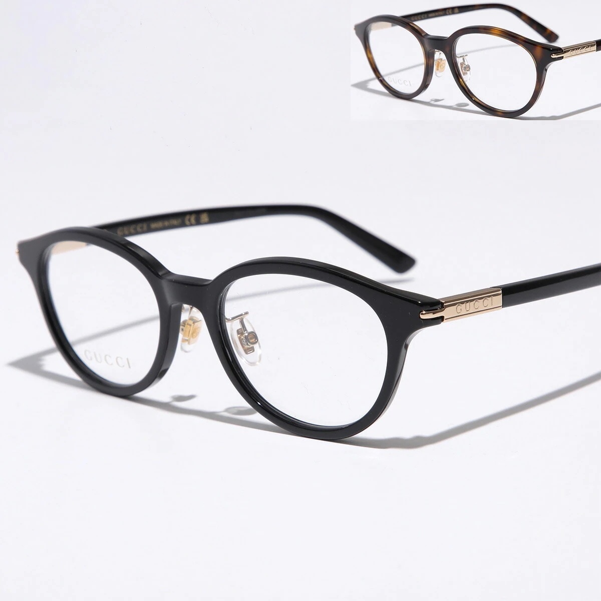 GUCCI グッチ メガネ GG1507OJ レディース ボストン型 セルフレーム フルリム 黒縁 めがね 眼鏡 クリングスタイプ メタルロゴ アイウェア カラー2色 21,311円