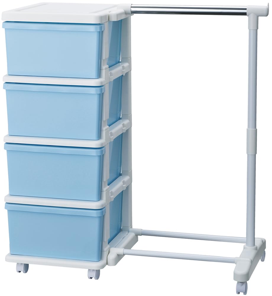 JEJ SEEDS(シーズ) ハンガーラック & 4段チェスト セット ブルー SIU-4-BL-H 4,843円