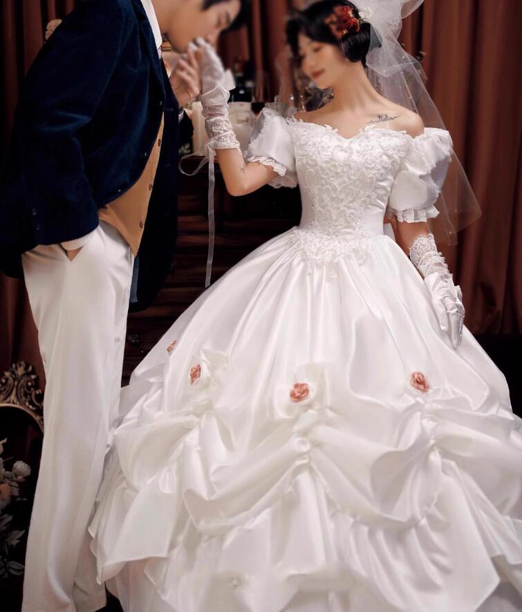 数量限定 花嫁ドレス 高級感 ウェディングドレス ロングドレス 前撮り カラードレス 同窓会 イブニングドレス 撮影用のワンピース パーティードレス お姫様ドレス セクシー 発表会 スレンダー 上品